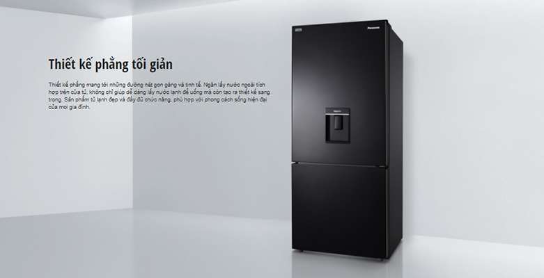 Tủ lạnh Panasonic Inverter 368 lít NR-BX410WKVN | Thiết kế phẳng tối giản 