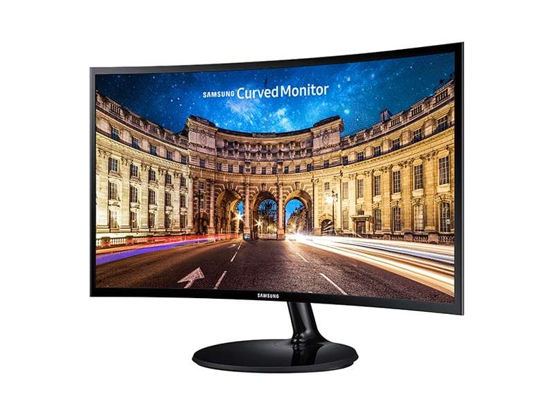 24" Curved LED Monitor Monitors - LC24F390FHNXZA | Samsung US