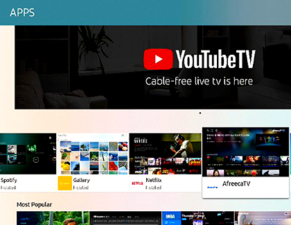 Apps on your Samsung smart TV