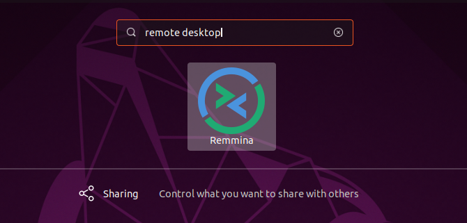 Tìm kiếm phần mềm máy tính từ xa Remmina trên Ubuntu