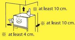 Sách hướng dẫn sử dụng tủ đông lạnh TOSHIBA - Để khoảng trống xung quanh