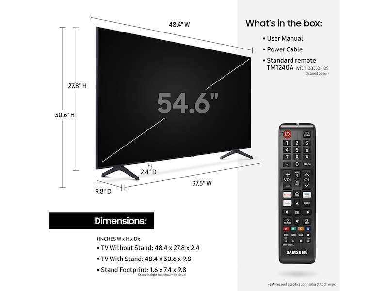 55" Class TU7000 4K UHD HDR Smart TV (2020) TVs - UN55TU7000FXZA | Samsung US