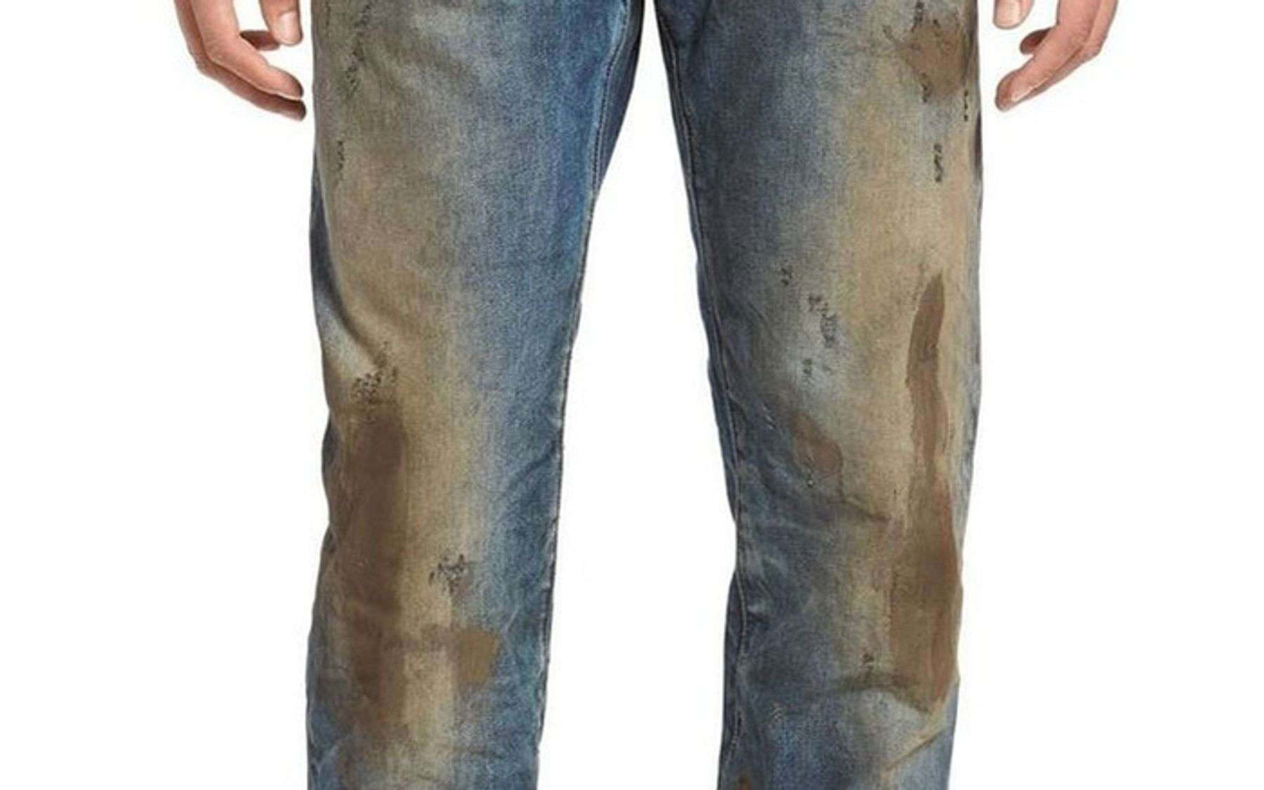 Cách tẩy vết bẩn trên quần jean do dầu nhớt