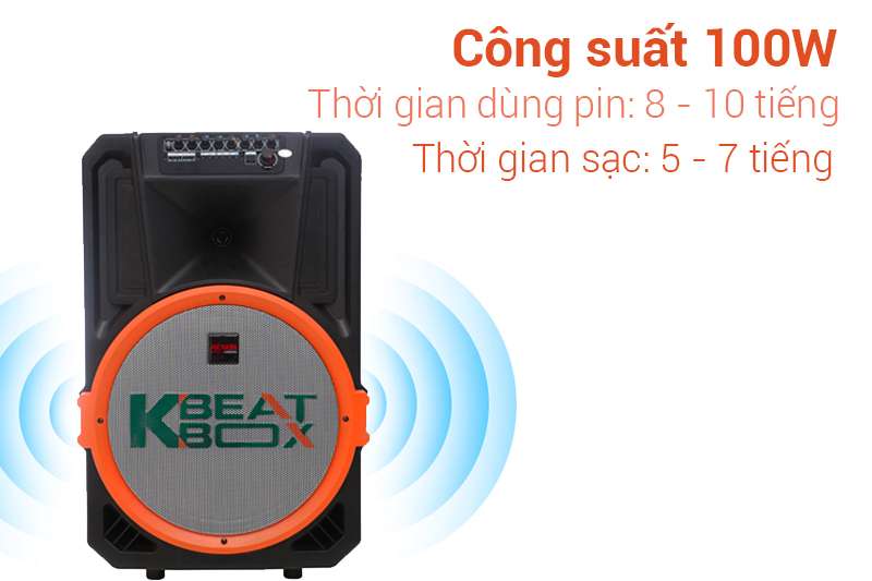 Loa kéo di động ngoài trời 15'' ACNOS KB39U