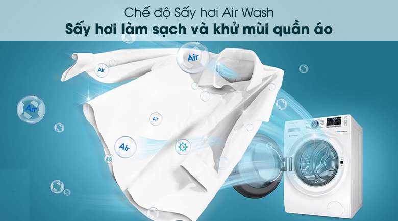 Máy giặt sấy Samsung Inverter 9.5kg WD95J5410AW/SV - Airwash
