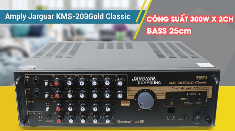 Amply jarguar suhyong MKS-203 gold classic hiện đại, giá rẻ