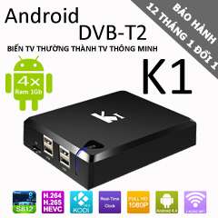 tivi box android k1 dvb-t2 1gb