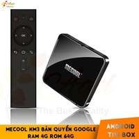 Android TV Box Mecool KM3 bản quyền Google, Ram 4GB,Rom 64GB cài sẵn bộ ứng dụng giải trí - KM3 Android TV 9