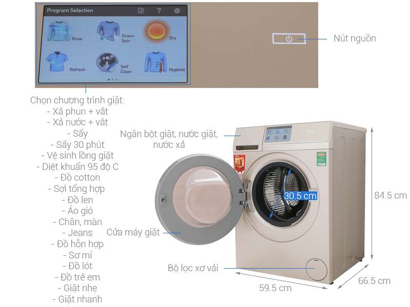 Máy Giặt AQUA 7.2 Kg AQW-S72CT, H2