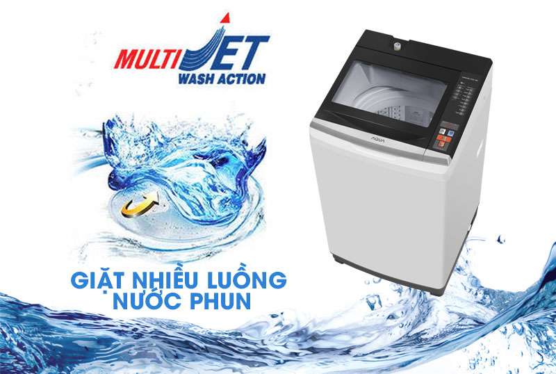 Máy giặt Aqua 10.5 KG AQW-FR105GT BK, giá rẻ, chính hãng