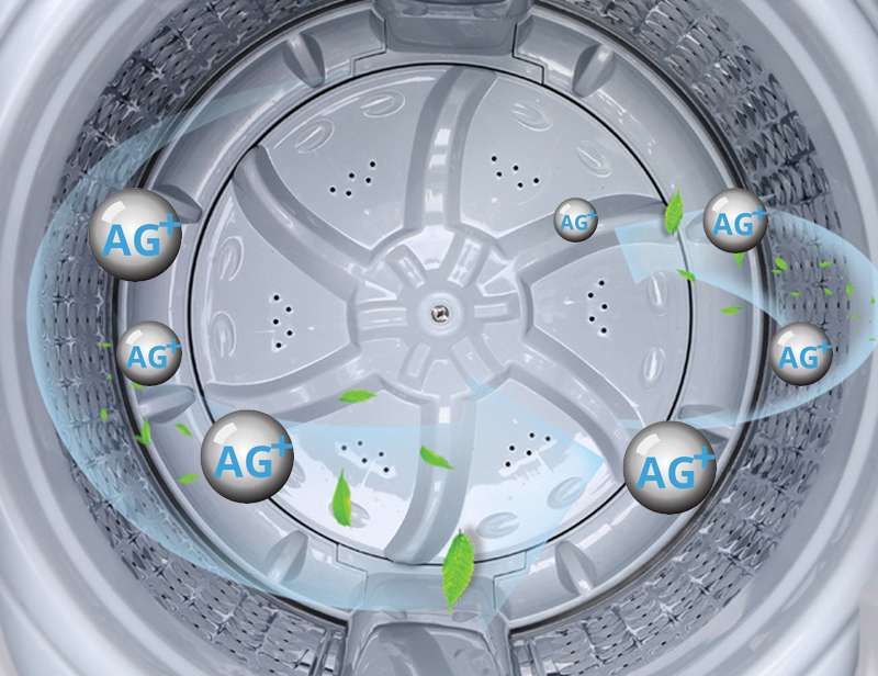 Mâm giặt kháng khuẩn - Máy giặt Aqua 9 kg AQW-W90AT N