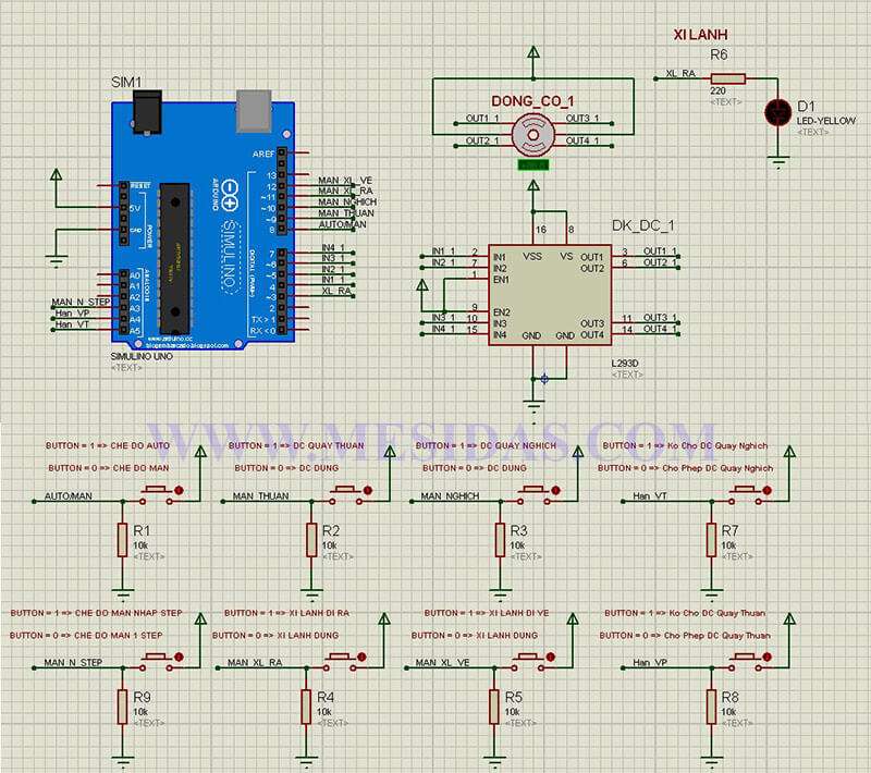 Arduino điều khiển động cơ bước