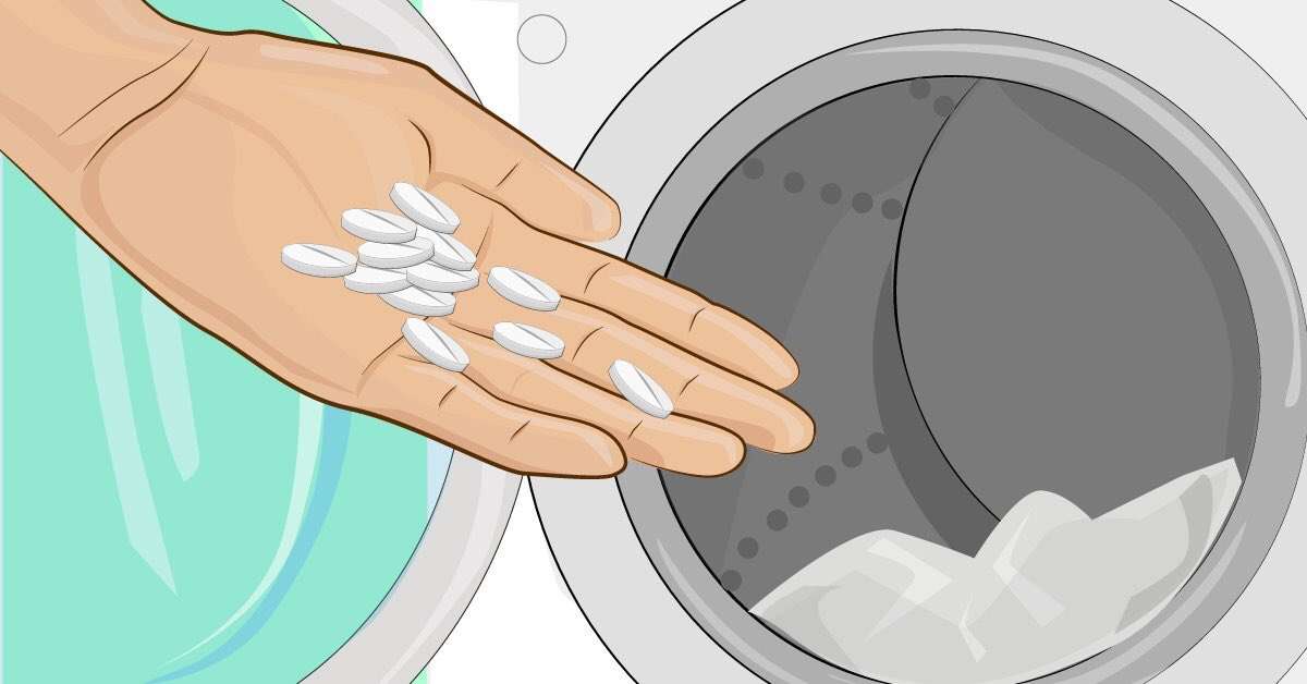 Aspirin cũng có thể dùng thay bột giặt