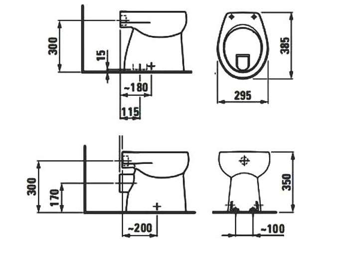 Kích thước bồn cầu và Tiêu Chuẩn Lắp Đặt