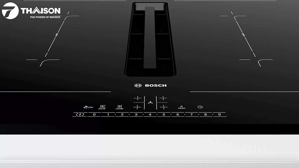 Bảng điều khiển in lên mặt bếp từ Bosch