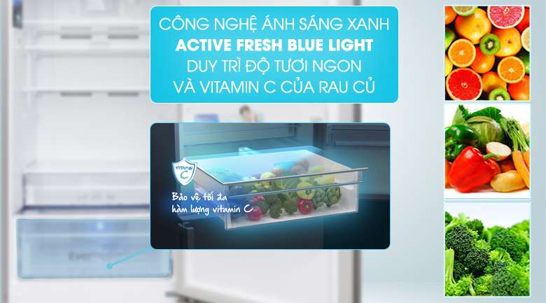 Công nghệ Active Fresh Blue Light - Tủ lạnh Beko Inverter 323 lít RCNT340I50VZX