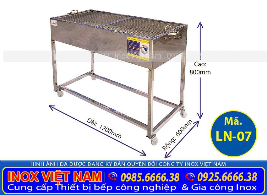 Bếp nướng than inox LN07