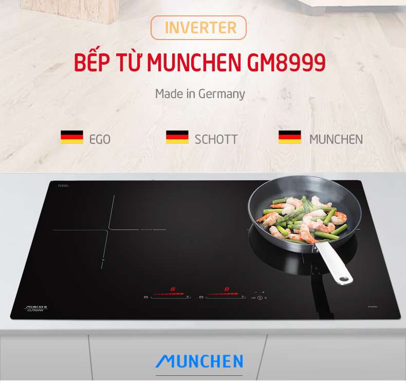 Bếp từ Munchen GM 8999 | Mẫu bếp inverter tốt nhất