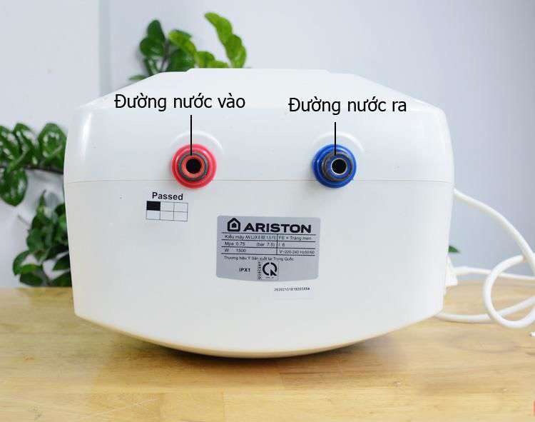 Bình nóng lạnh Ariston 6L ANDRIS LUX 6 BE 1.5 PE (lắp dưới bồn rửa)