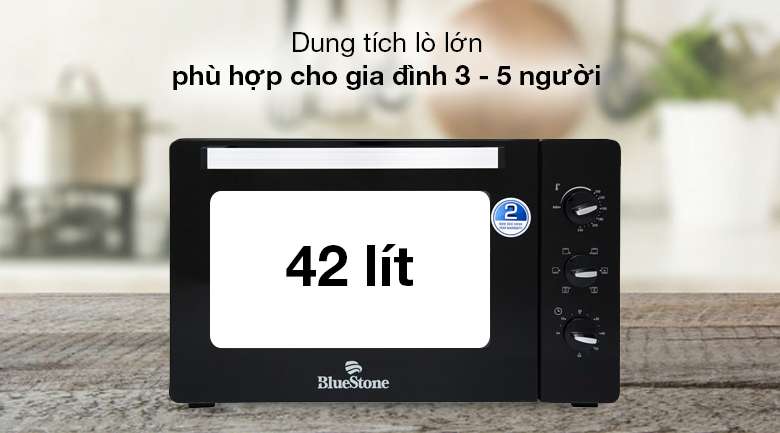 Lò nướng Bluestone EOB-7588 42 lít - Dung tích lò nướng Bluestone 42 lít