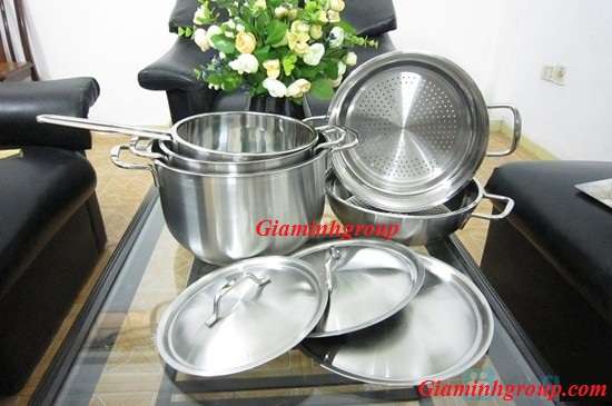 Bộ nồi từ Five star 5 chiếc nắp inox