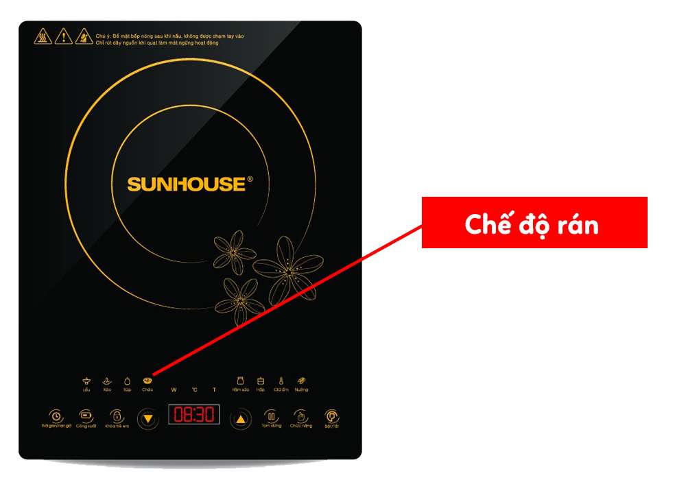 Cách sử dụng bếp từ Sunhouse – Đơn giản trong 6 bước