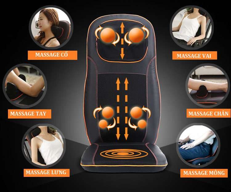 Đệm massage New Magic XD801 có tác dụng thư giãn toàn thân, giảm stress
