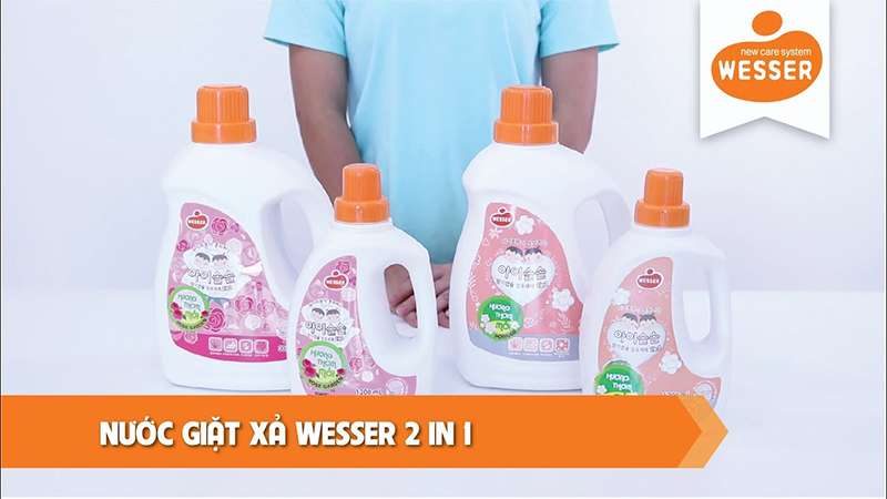 Nước giặt cho trẻ sơ sinh Wesser 2in1