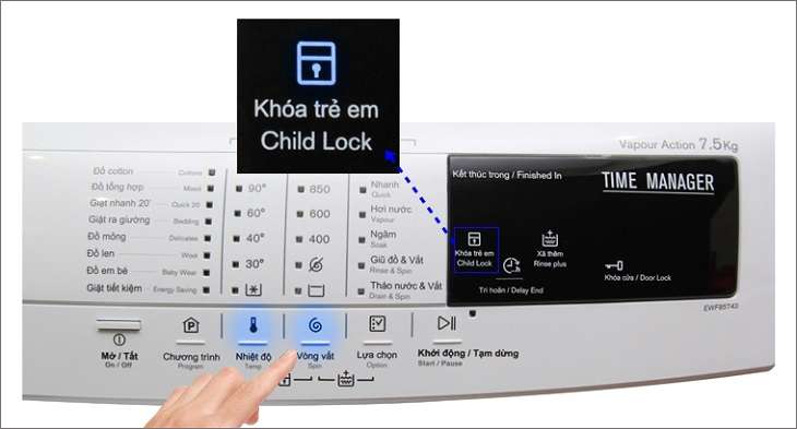Chức năng khóa trẻ em làm vô hiệu hóa bảng điều khiển, khiến bạn không thể bấm nút Start