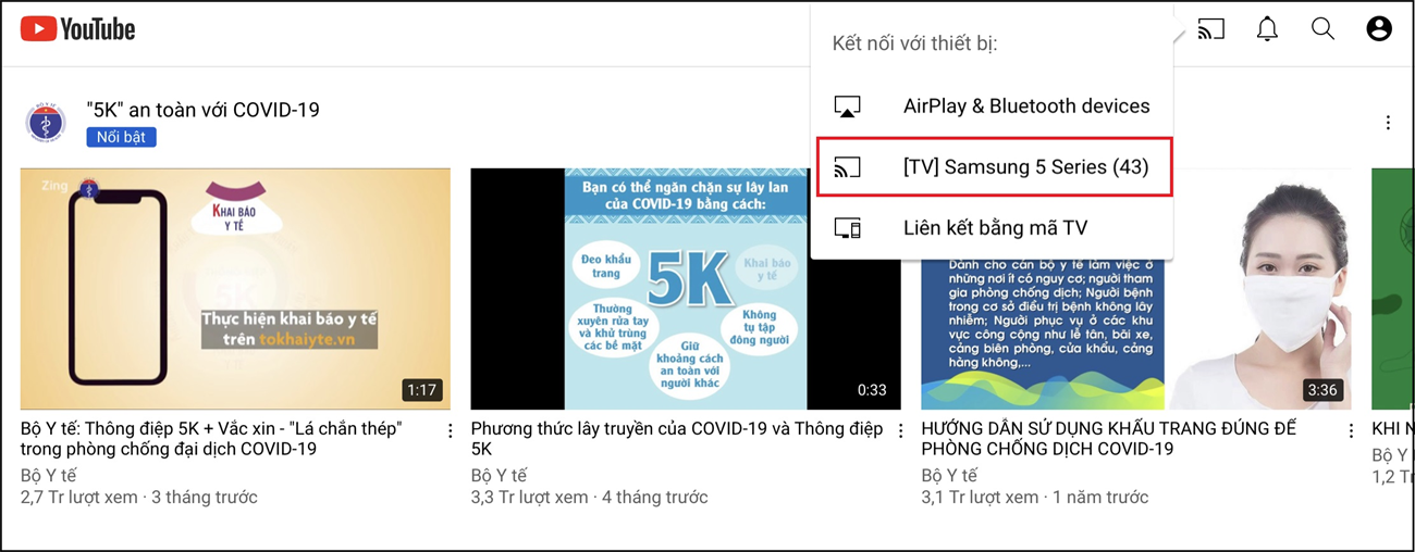 Youtube sẽ yêu cầu bạn cho phép ứng dụng truy cập vào Mạng nội bộ > Bạn nhấn Tiếp theo cho phép ứng dụng truy cập.” class=”lazy” src=”https://cdn.tgdd.vn/Files/2015/08/19/686842/cach-chia-se-video-youtube-tu-dien-thoai-may-tinh–3.PNG” title=”Youtube sẽ yêu cầu bạn cho phép ứng dụng truy cập vào Mạng nội bộ > Bạn nhấn Tiếp theo cho phép ứng dụng truy cập.”/></p>
<p><strong>Bước 4: Trên màn hình iPad</strong> sẽ hiển thị các phương thức kết nối với tivi nhà bạn như:</p>
<ul>
<li>AirPlay & Bluetooth.</li>
<li>Tên tivi nhà bạn.</li>
<li>Liên kết bằng mã TV.</li>
</ul>
<p>Hãy chọn thiết bị mà bạn muốn truyền tới và chờ thiết bị liên kết nhé !</p>
<p><img alt=