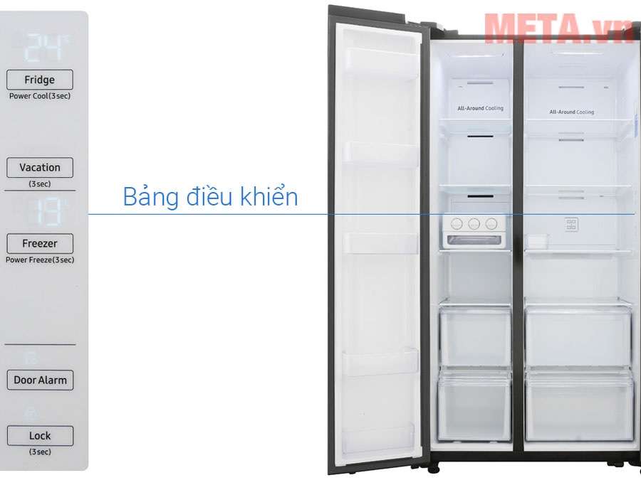 Cách điều chỉnh nhiệt độ tủ lạnh Samsung side by side