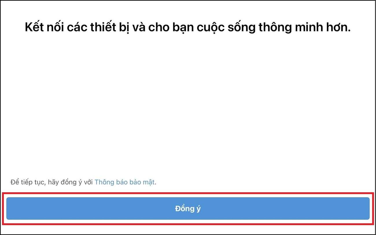 Bạn nhập Email, mật khẩu > Bấm Đăng nhập > Chọn Đồng ý” class=”lazy” src=”https://cdn.tgdd.vn/Files/2015/04/03/629286/cach-ket-noi-iphone-voi-tivi-samsung-51.jpg” title=”Bạn nhập Email, mật khẩu > Bấm Đăng nhập > Chọn Đồng ý”/></p>
<p><strong>Bước 4: </strong>Bạn chọn <strong>Đồng ý</strong> với Thông báo bảo mật.</p>
<p><img alt=