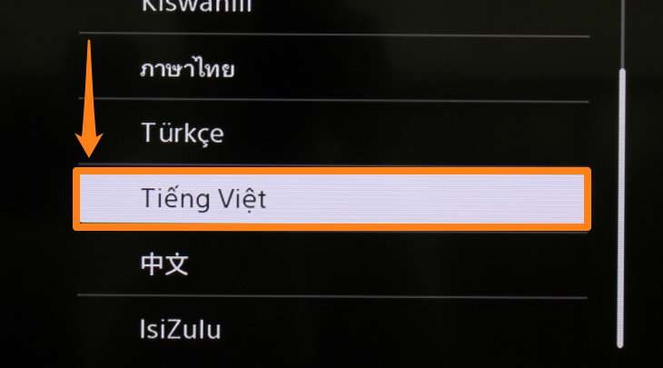 Chọn Tiếng Việt