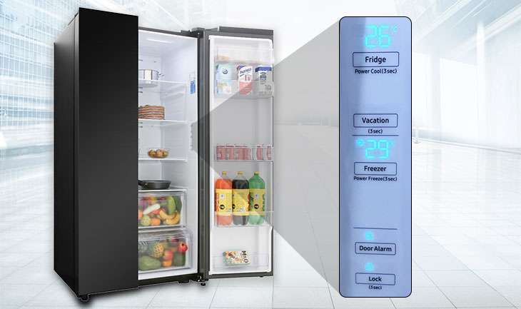 Bảng điều khiển tủ lạnh Samsung RS62R5001B4/SV