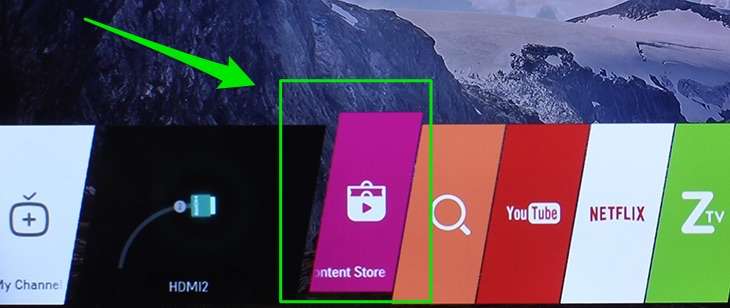 Chọn LG Content Store