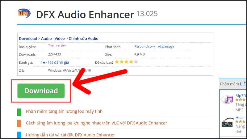 Tải phần mềm DFX Audio Enhancer