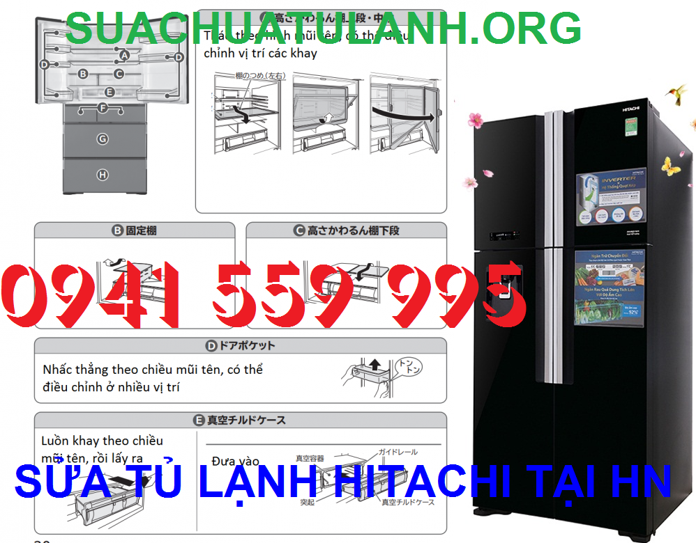 Cách Tháo Tủ Lạnh Hitachi Từng Bước Không Sợ Hỏng