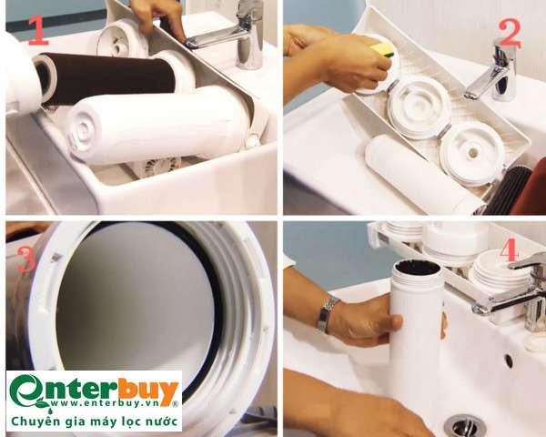 Cách vệ sinh máy lọc nước Geyser từ A đến Z - Enterbuy