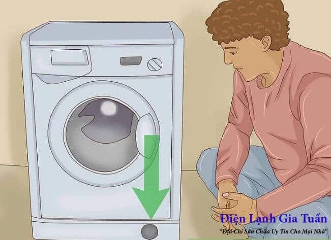 Cách xả hết nước trong máy giặt cửa trước