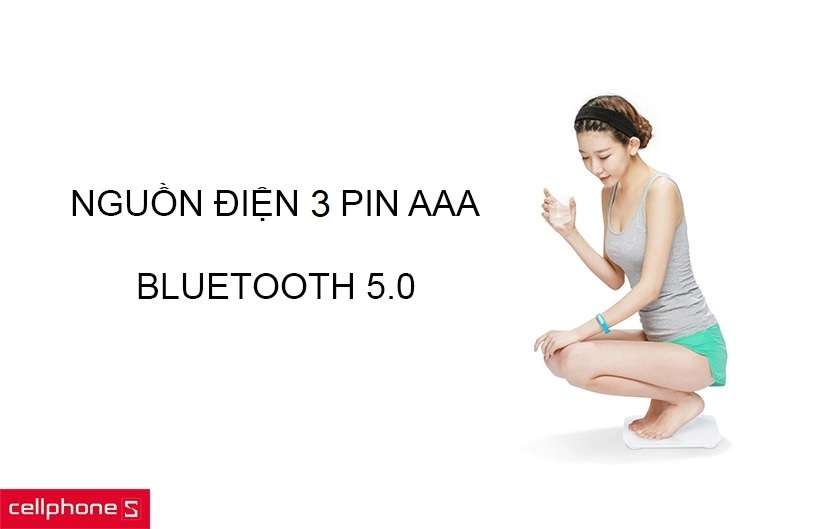 Hỗ trợ kết nối smartphone Androi 4.4/iOS, nguồn điện 3 pin AAA
