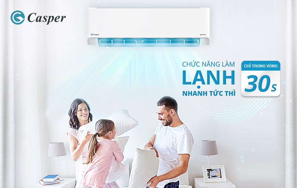 Máy lạnh Casper HC-12IA32 (1.5Hp) inverter model 2021