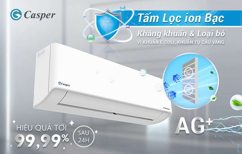 Máy lạnh Casper HC-12IA32 (1.5Hp) inverter model 2021