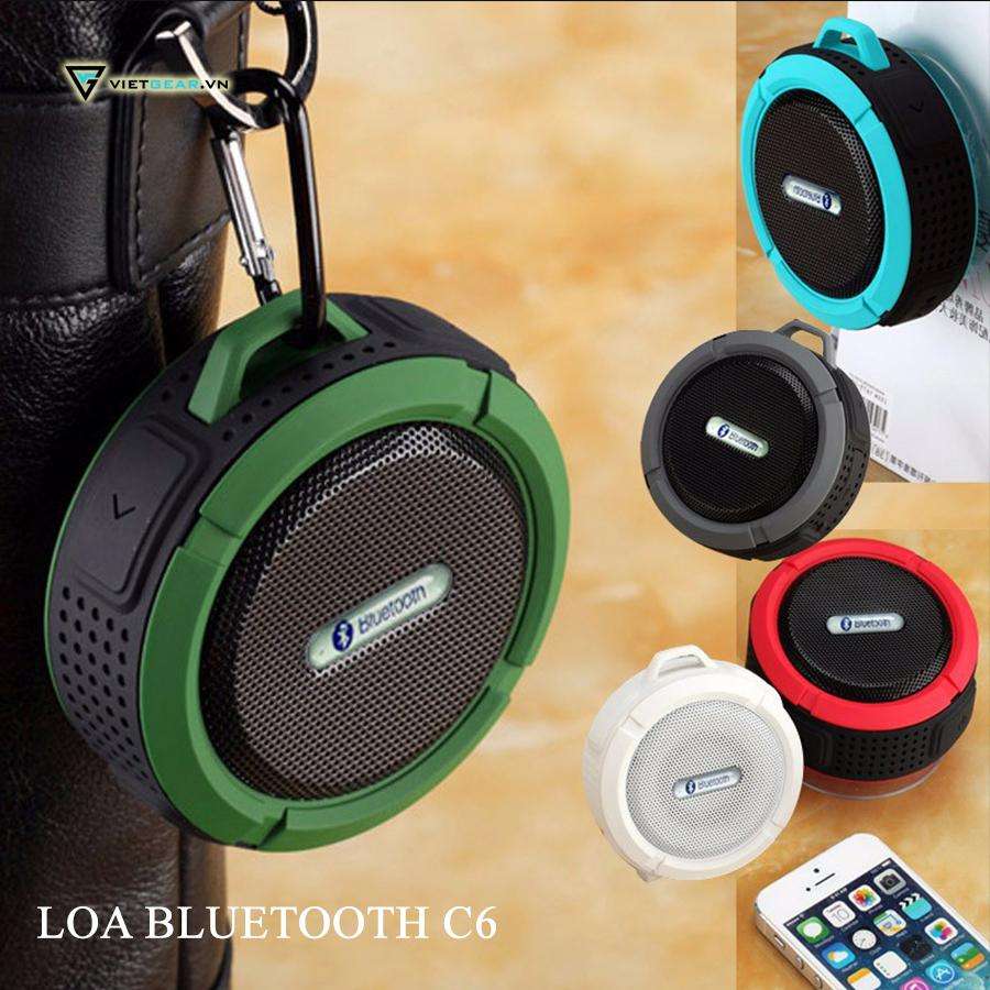 The gioi di dong Loa Bluetooth Cao Cấp Loa Bluetooth Chống Nước BTSC6 - Âm thanh sôi động kiểu dáng hiện đại mẫu mới nhất 2019