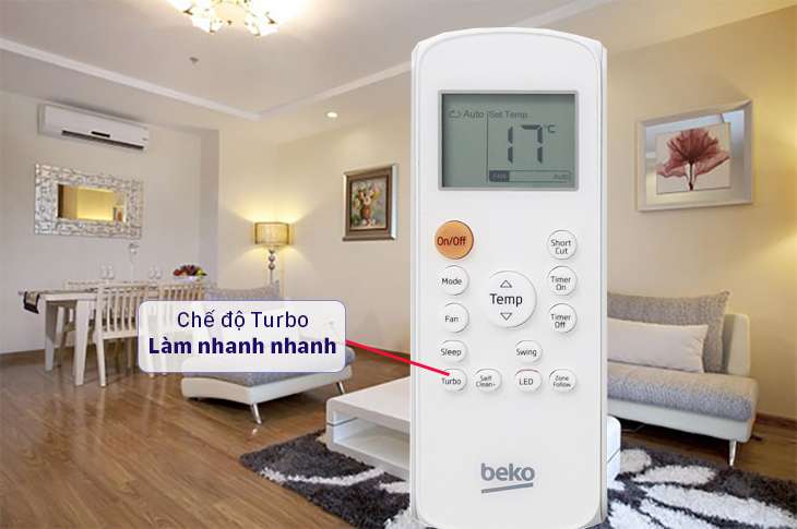 Chế độ Turbo trên máy lạnh Beko