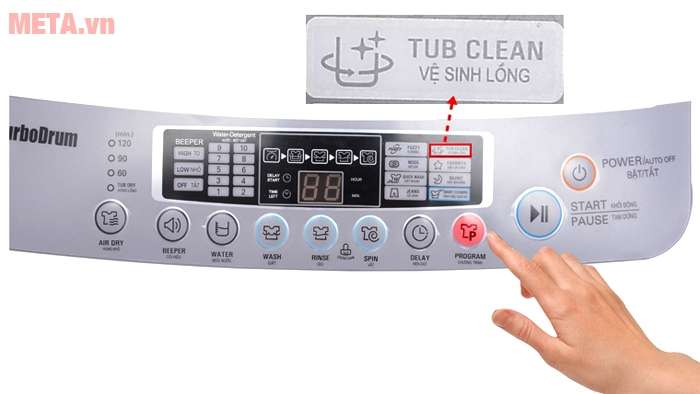 Chế độ vệ sinh lồng giặt trên máy giặt là gì?