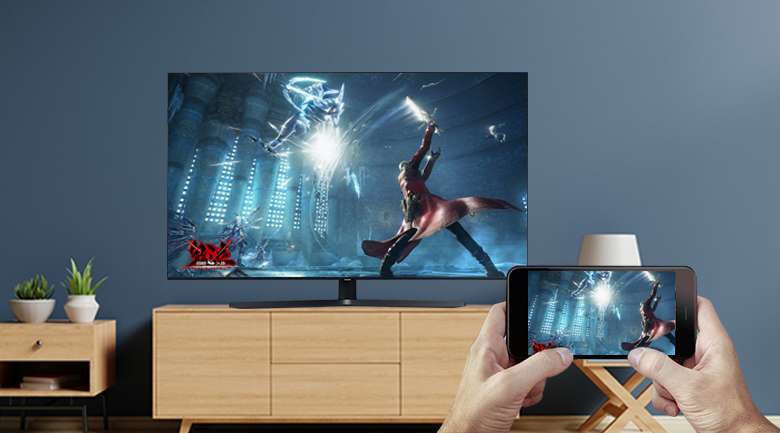 Smart Tivi Samsung 4K 55 inch UA55TU8500 - Chiếu màn hình