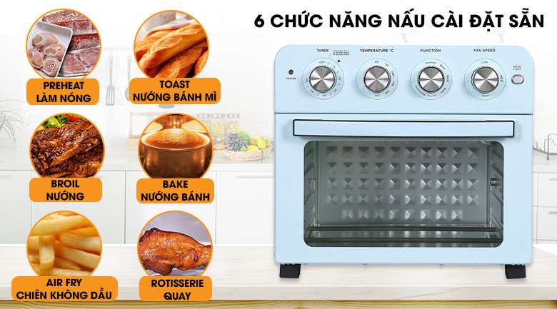 Chức năng Lò nướng Unie Q37 25 lít