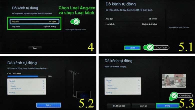 5+ Cách dò kênh tivi Samsung chi tiết cho tất cả model