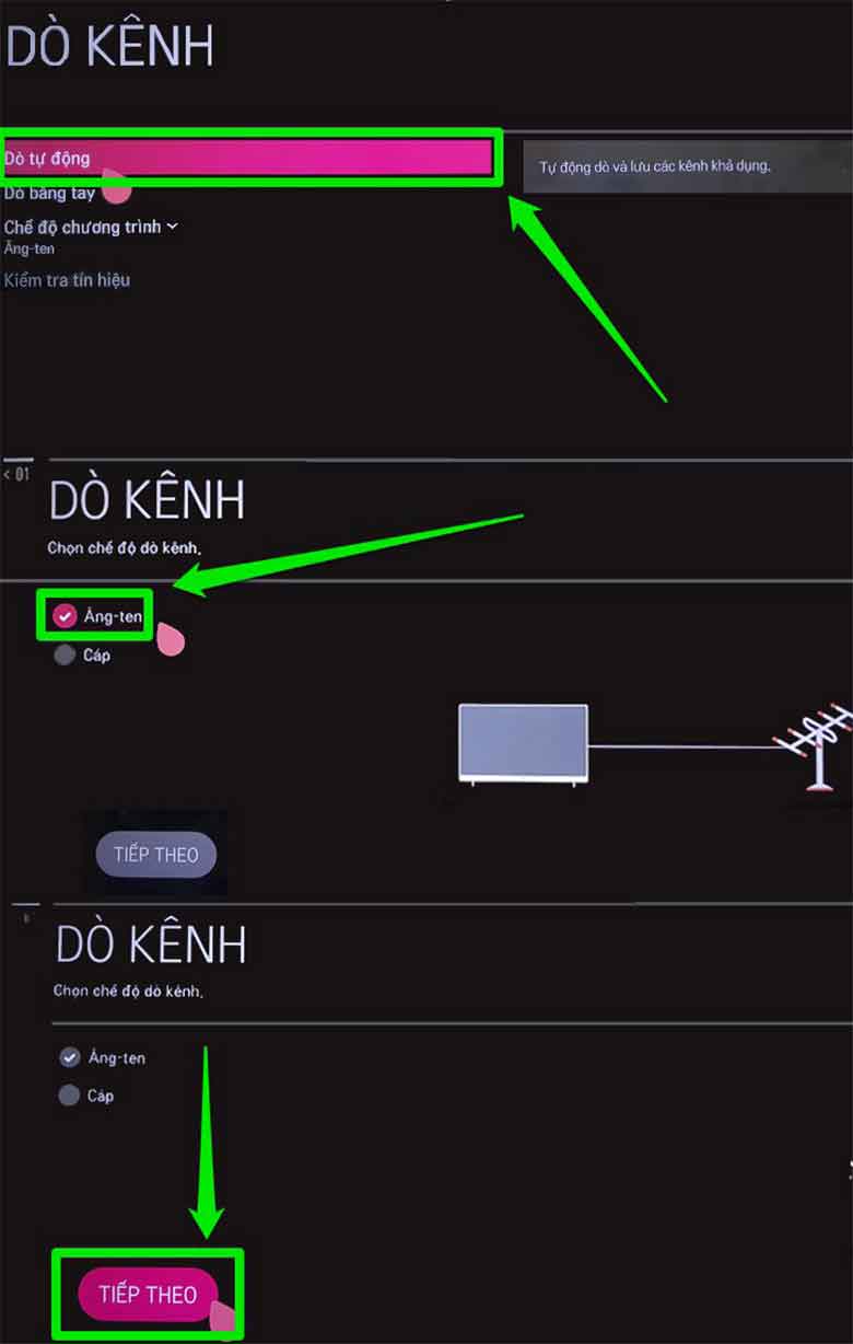 [CẬP NHẬT] Cách dò kênh tivi LG
