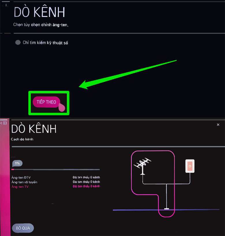 [CẬP NHẬT] Cách dò kênh tivi LG
